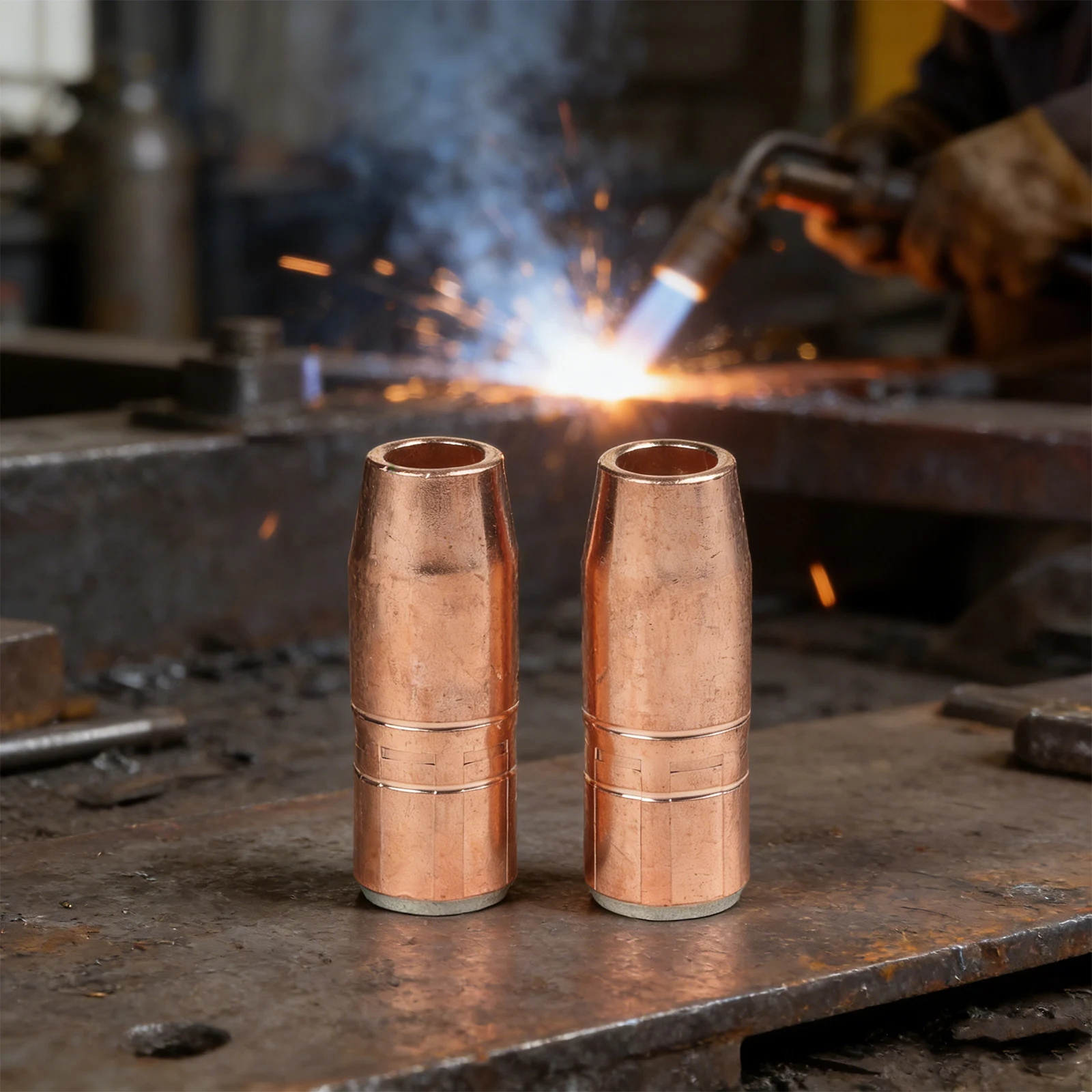 2 Unit Welding Nozzle 401 6 62 for Tregaskiss for mig Systems Fits TOUGH LOCK Series 5/8 Bore Copper Made for Welding