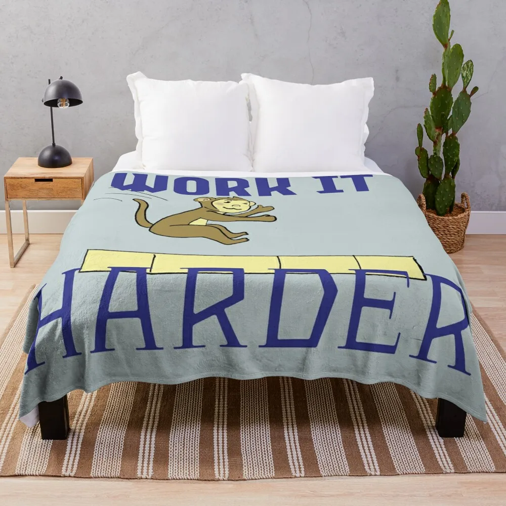 Work it Harder Throw Blanket Fashion Sofas Comforter Soft Big Baby Blankets