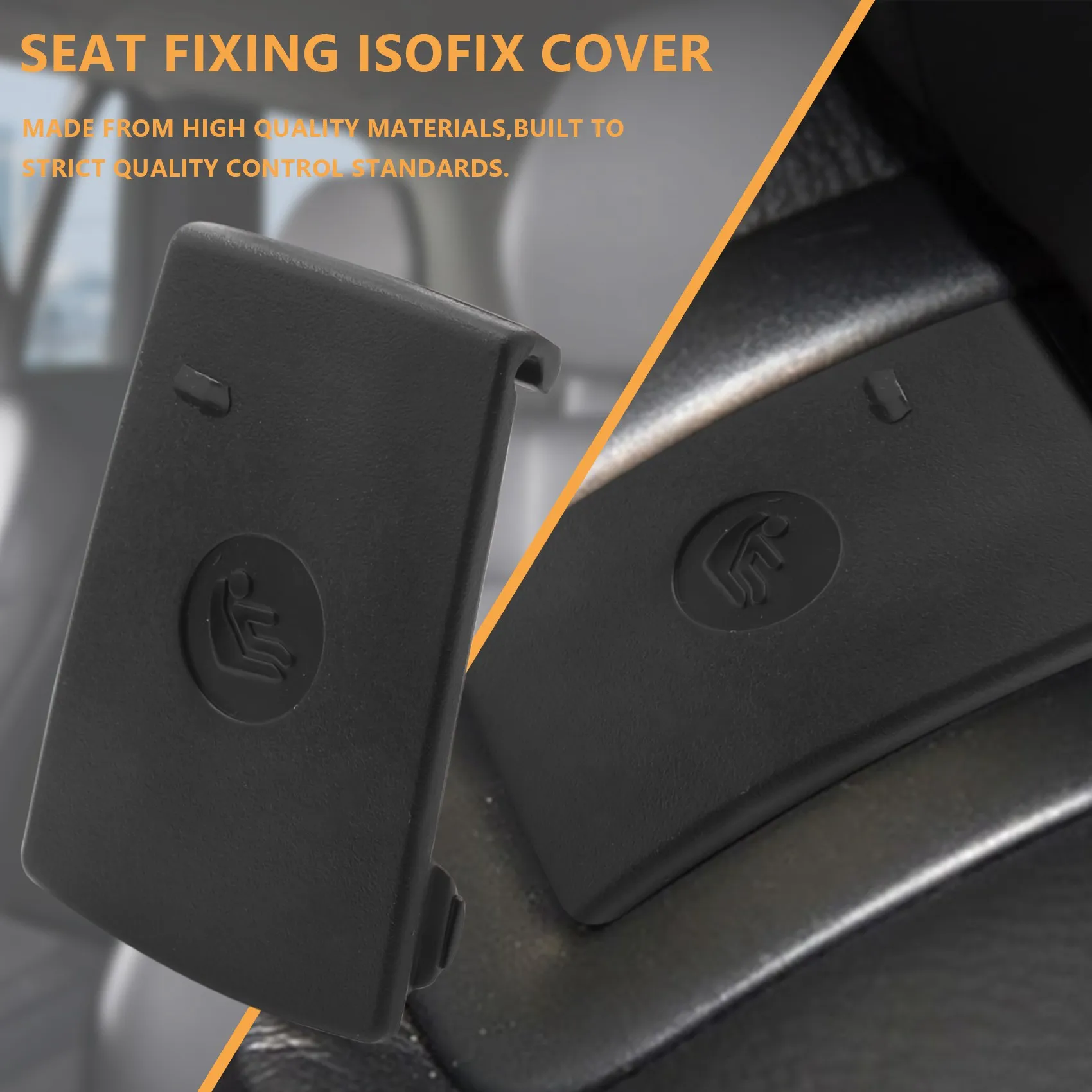 Cubierta ISOFix para asiento trasero de coche, accesorio para BMW Serie 3, F30, F31, F20, F21, F22, F80, M3, F34, X1, E84, E90, E87, 52207319686