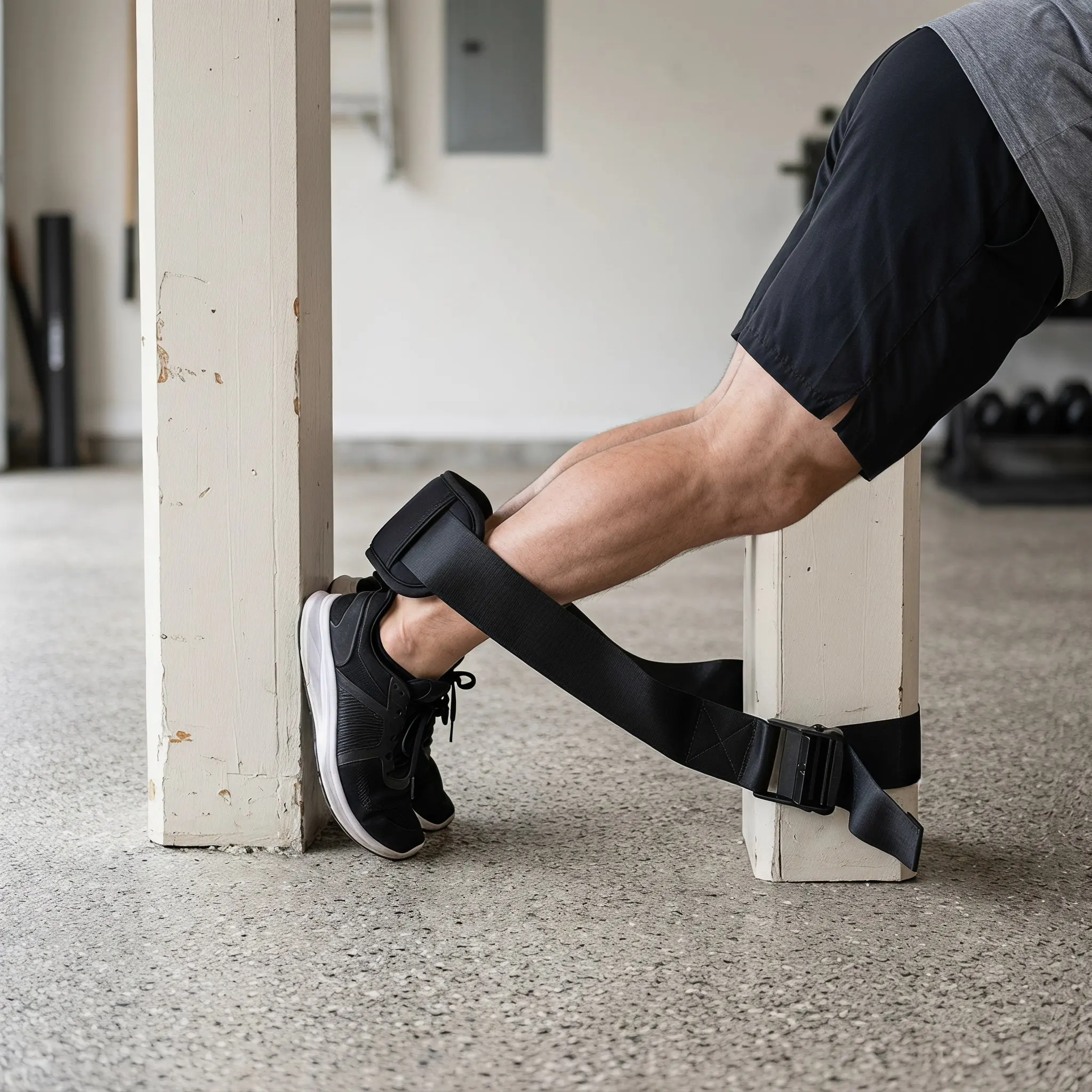 Home Gym Hamstring Exercises - Cinghia Nordic Hamstring Curl Regolabile 78.7,