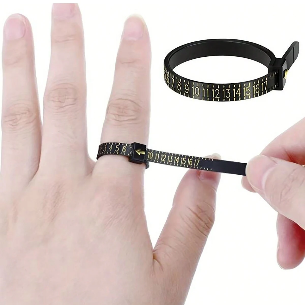 

Ring measuring belt, finger magnifying glass soft ruler, hand inch ring size ring, finger circumference size tool artifact