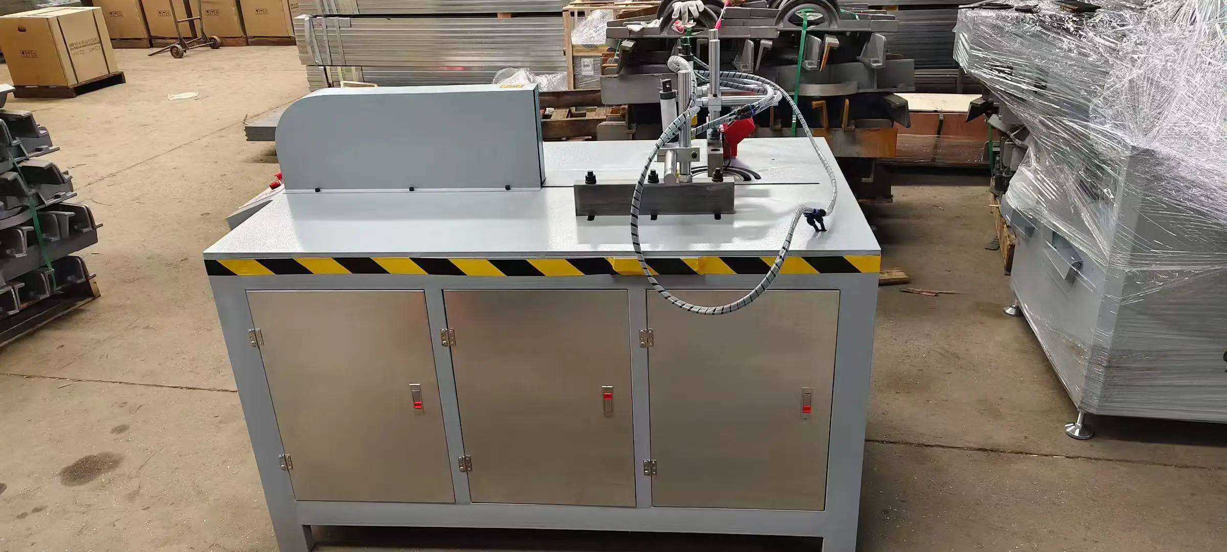 Multi Functional PLC CNC Sunroom Platform Cutting Saw Bridge Aluminum PVC/UPVC Curtain Wall Profile High-precision Cutting