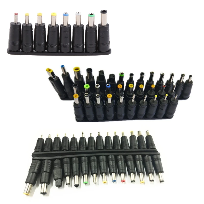 8/28/34Pcs/Set Universal Laptop for DC Power Supply Adapter Connector Plug Connectors Power Adapter Conversion