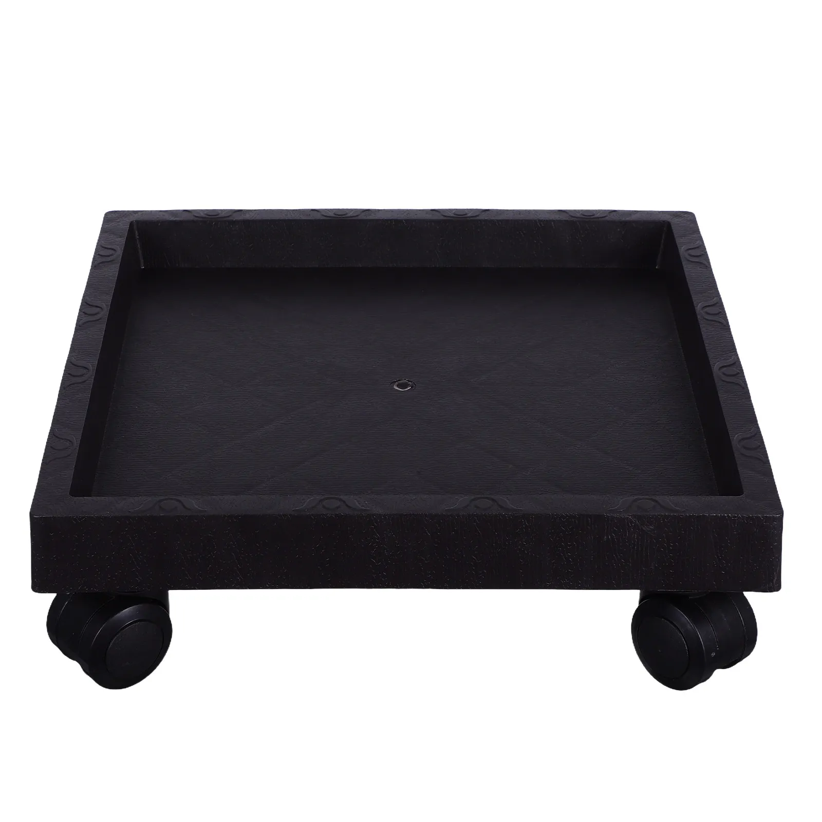 Heavy Duty Square Plant Tray with Wheels for Flower Pots Garden Patio Balcony Indoor Outdoor Use Non Deformable Plastic 290Mm Od