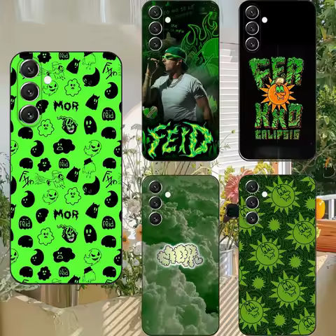 Singer F-Feid Ferxxo SIXDO Phone Case For Samsung S25,S24,S21,S22,S23,S30,Ultra,S20,Plus,Fe,Lite,Note,10,9,5G Black Cover