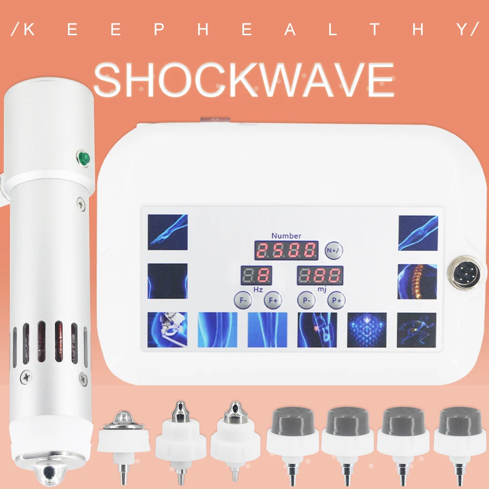 

300MJ Physiotherapy Shockwave Therapy Machine High Tech Handle Professional Shock Wave Massager For ED Treatment Relief Leg Pain