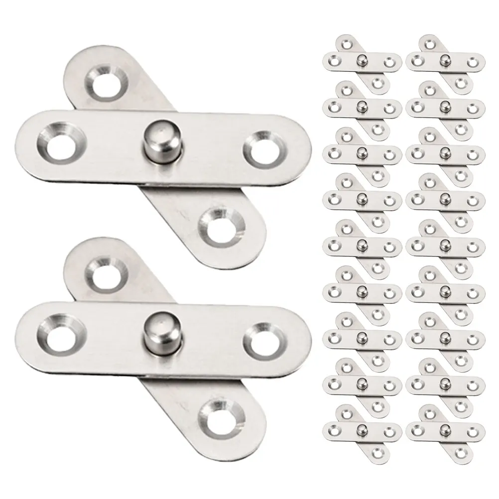 

20pcs Rotating Hinges Door Pivot Hinge Concealing Up and Down Shaft Hinges 360 Rotatable Hinges for Furniture