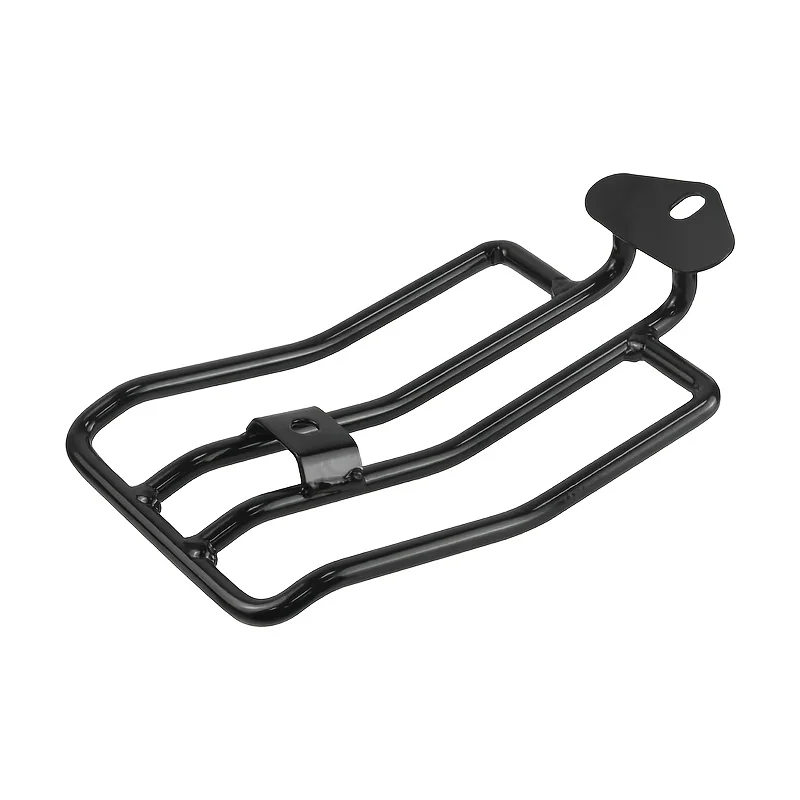 Motorcycle Rear Seat Single Saddle Bag Mounting Metal Frame Bracket for Harley XL 883 1200X48, Harley Traveler Luggage Rack