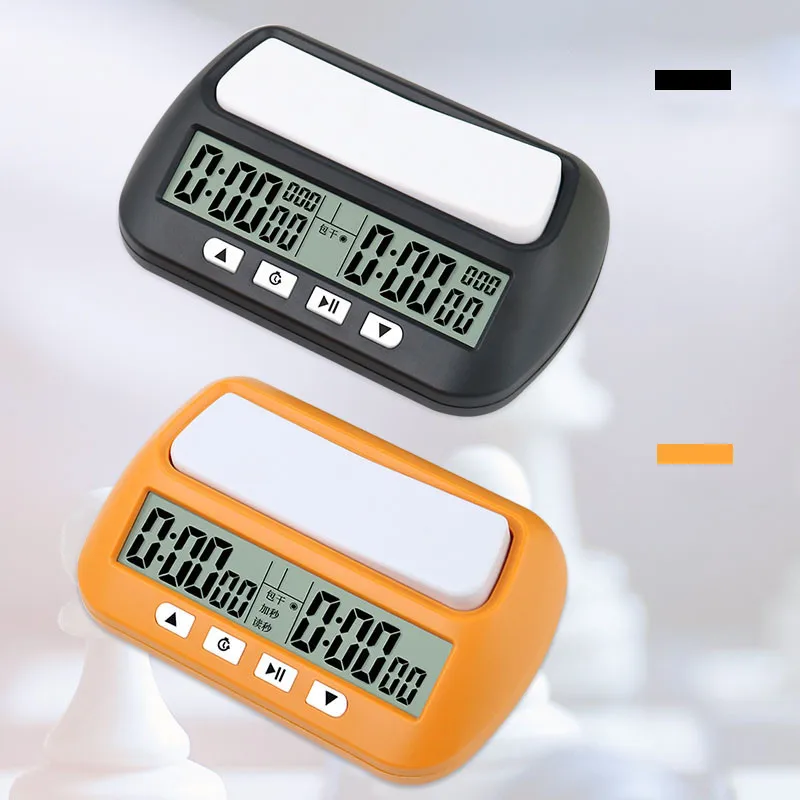 Chess Clock YS-902 Bonus Competition Hour Meter Board Game Stopwatch Count Up Down Timer Compact Digital Watch Chess Clock