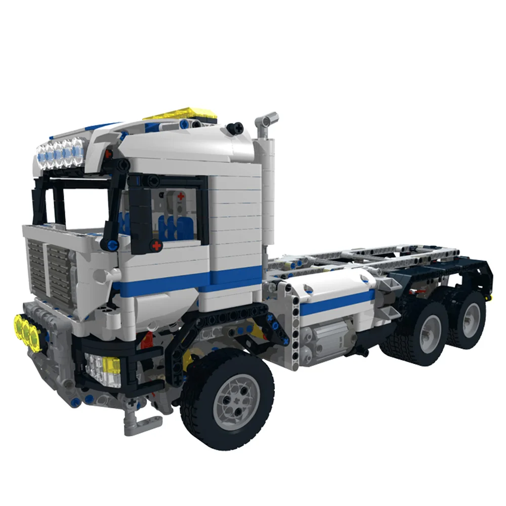 

MOC Engineering Transport Vehicle U.S. Heavy Truck MOC-2267 6x6 Offroad Modular Truck Building Blocks City Toy Birthday Gift