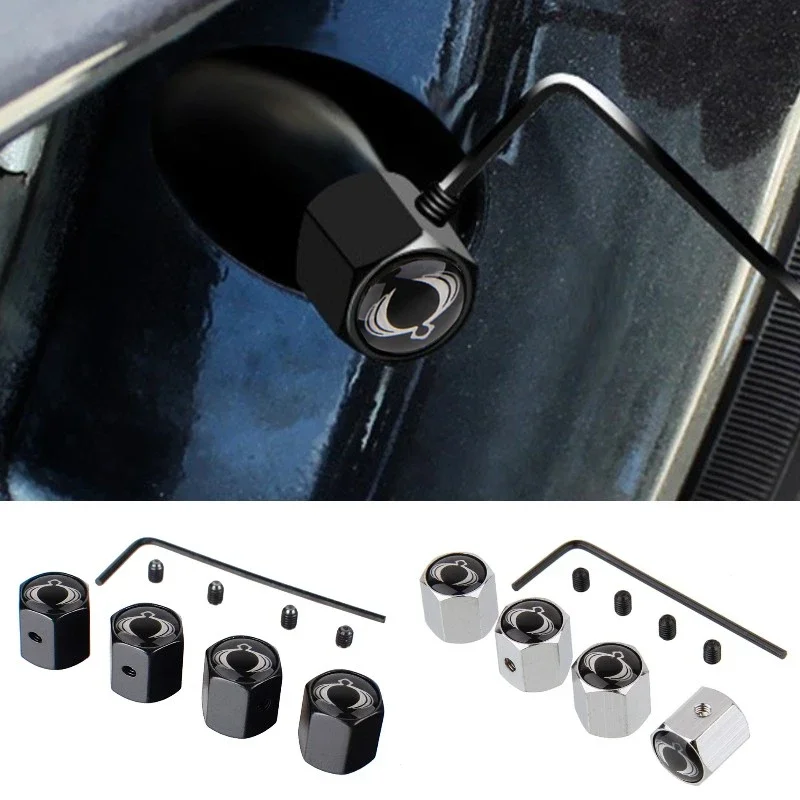 Tapas de cubierta de aire de vástago de válvula de neumático antirrobo para ruedas de coche Ssangyong Korando Kyron Musso Rexton Tivoli Actyon, accesorios para automóviles