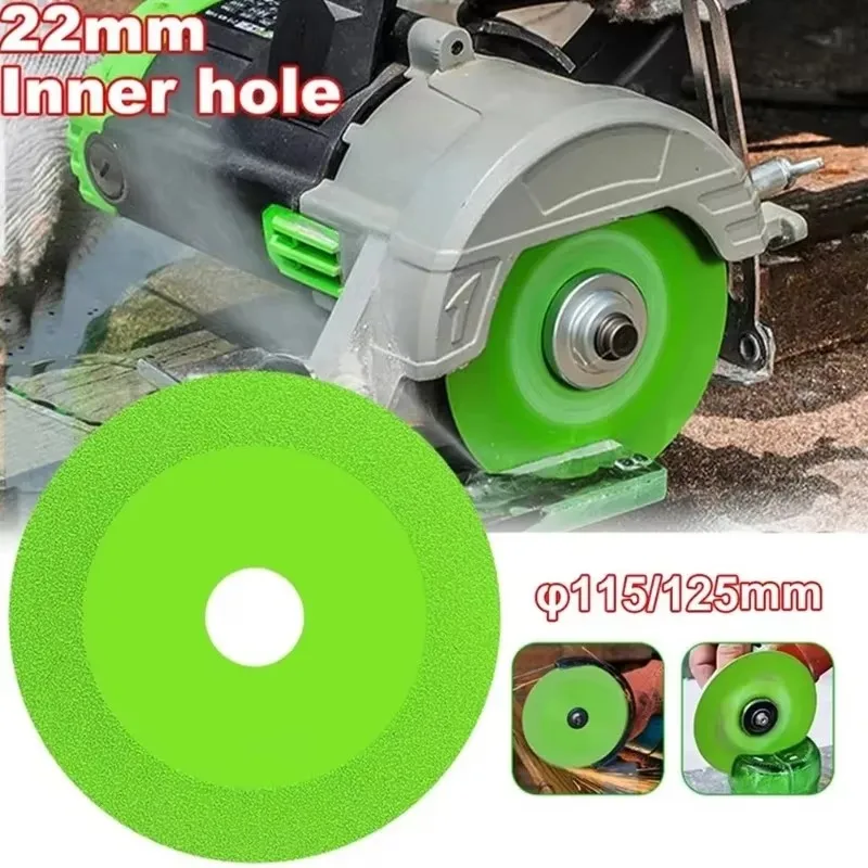 

115/125mm 1Pcs Cutting Disc Diamond Glass Cutting Disc for Marble Ceramic Tile Jade Crystal Grinding Blade Glass Cutting Sheet