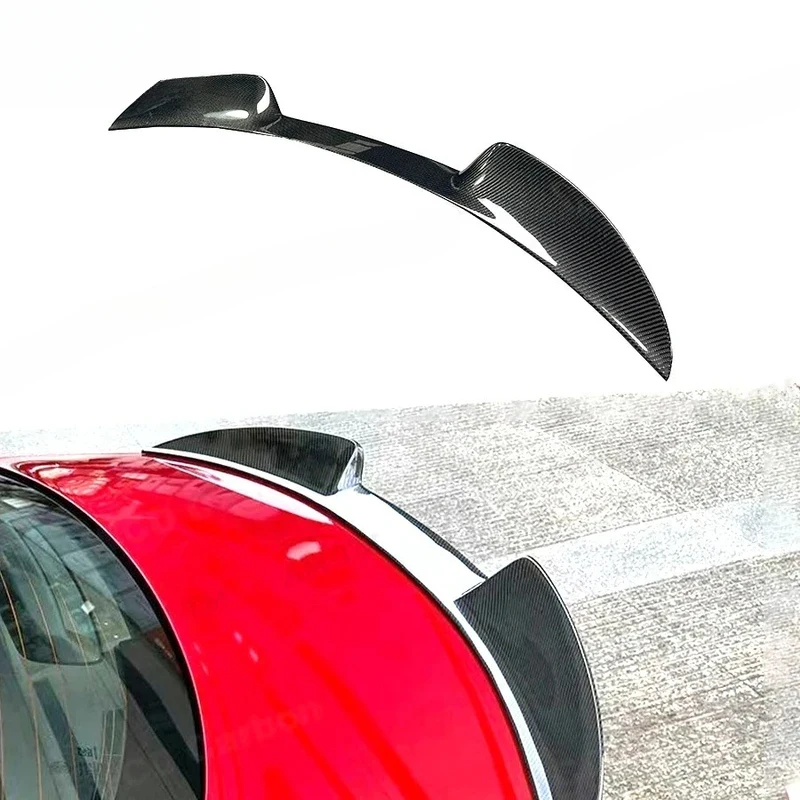 GTAM Style Carbon Fiber Rear Spoiler Lip, Aerodynamic Body Kit Tuning Parts