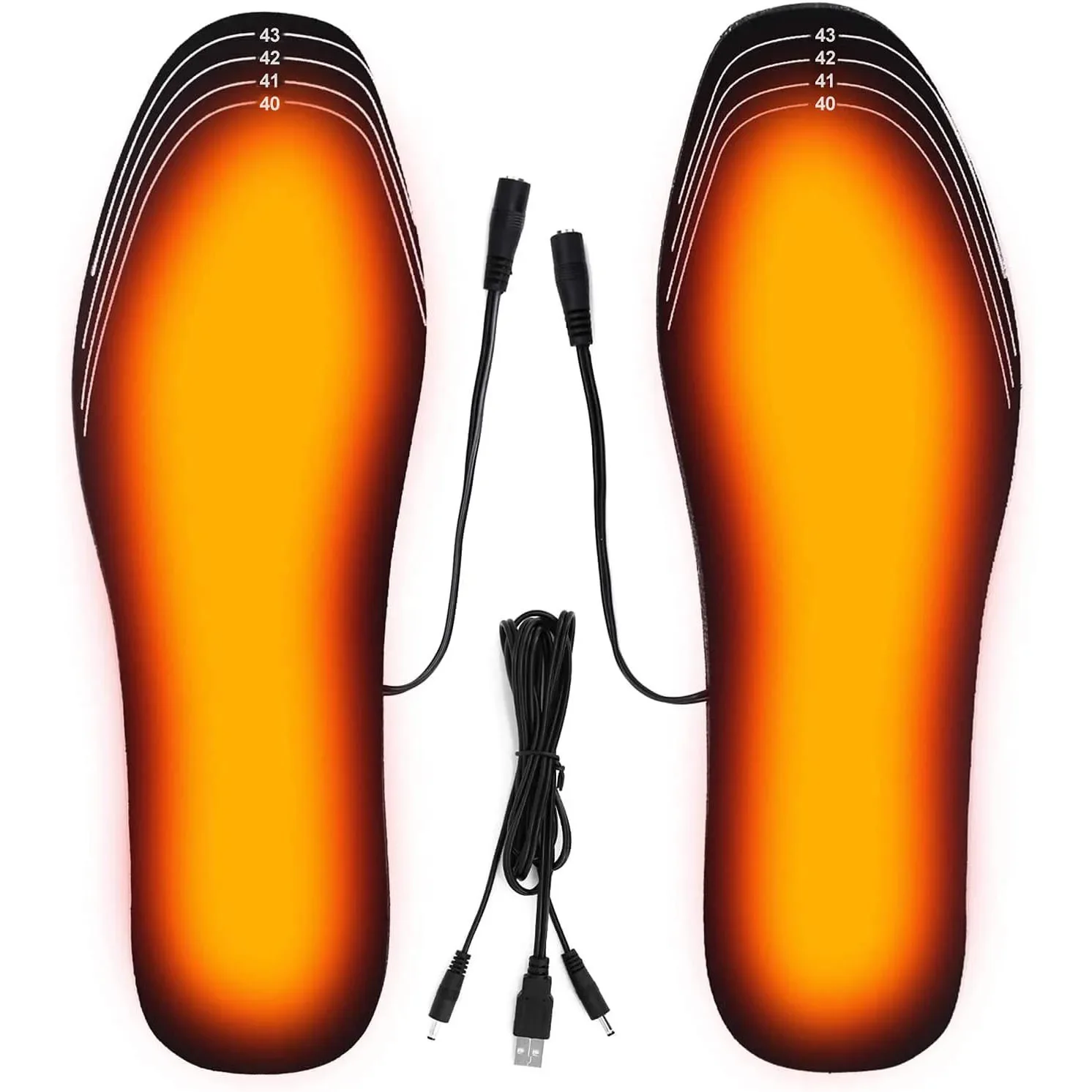 DurableHeating Insole Can Be Cut USB Foot Warmer Insole Charging Heating Insole