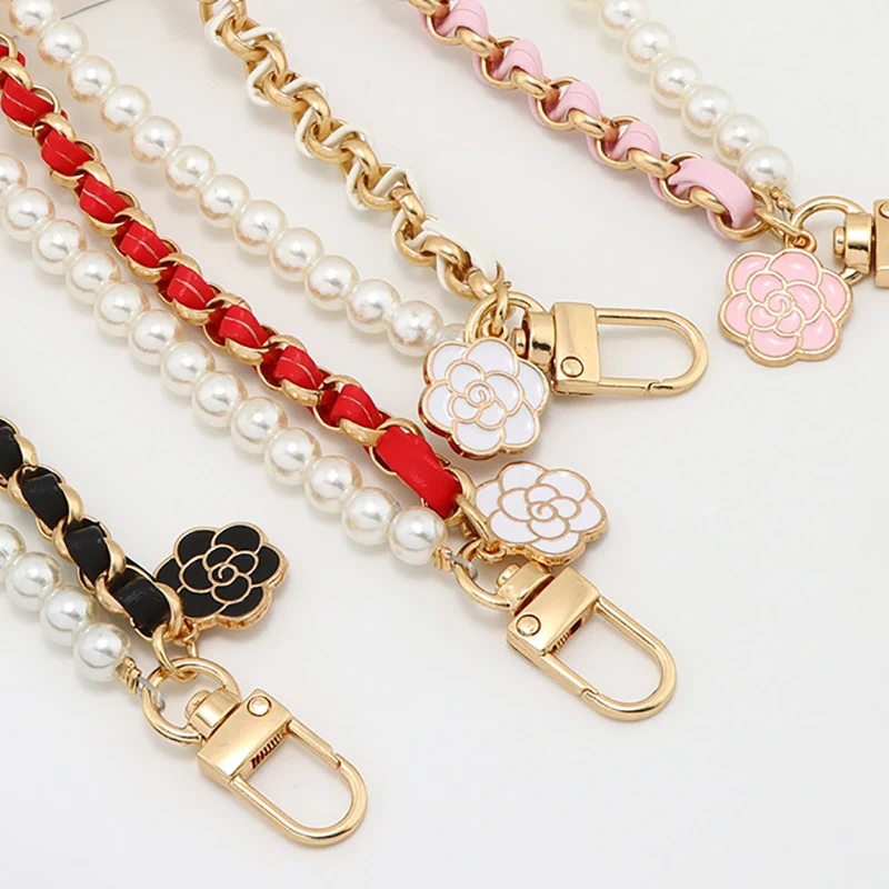 Liontin Rantai Ponsel Angin Wangi Kecil Rantai Mutiara Melalui Liontin Ponsel Kulit