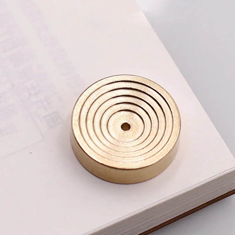 10pcs Small Mini Incense Holder for Sticks Catcher Square Round Brass Incense Burners Home Teahouse Decorations