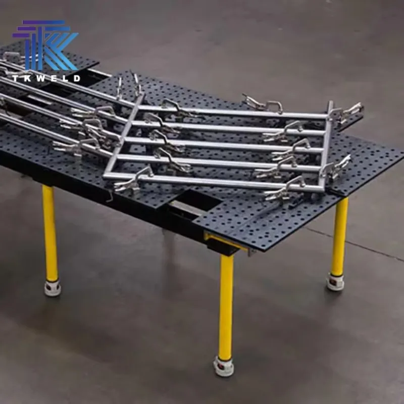 1000*1000*200mm 3D/2D Robot Welding Platform With 16mm 28mm Plasma Nitriding New Condition