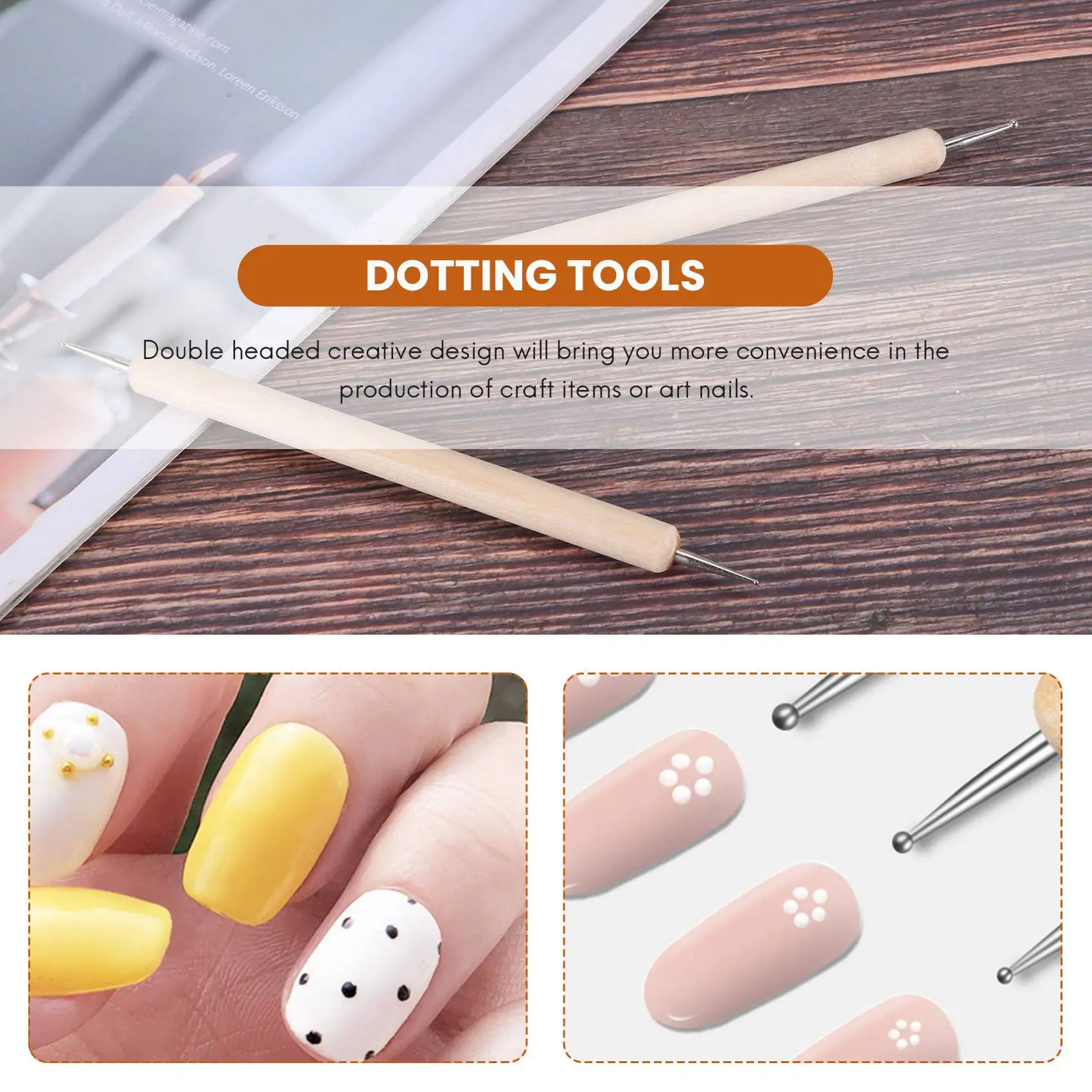 

10 Piece Dotting Tools Ball Styluses for Mandala Rock Painting, Pottery Clay Craft, Embossing Art HGC