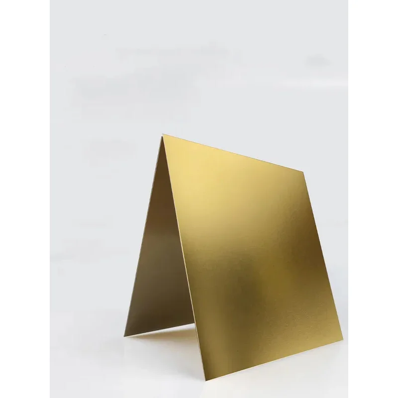 0.5mm to 2.0mm Gold Anodized Aluminum Alloy Flat Plate 100x100 200x200 300x300mm Industrial DIY Sheet Metal