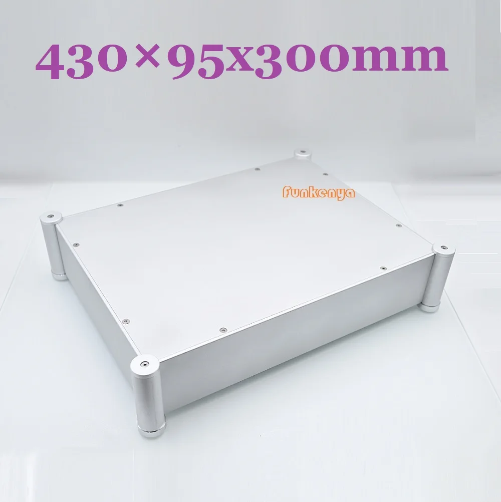 

W430 H95 D330 Sandblaste Case DIY Aluminum Power Amplifier Supply Chassis Curved Design Box Preamp Enclosure DAC Shell Headphone