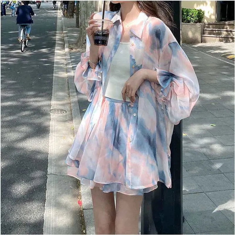 

Large Size Women's Long Sleeve Sunscreen Shirt Blouse Summer Fashionable Casual Wear Suitable for All Seasons