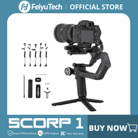 FeiyuTech SCORP-1 3-Axis Handheld Gimbal Stabilizer Handle Grip for DSLR Camera Sony with Display Screen Simplified Version