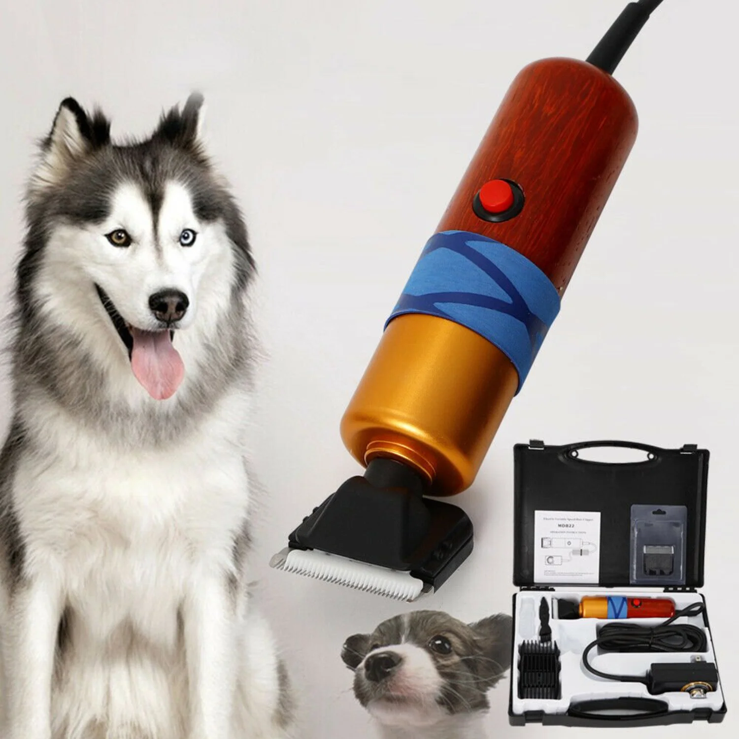 

NEWCE 200W Electric Sheep Goat Shears Animal Dog Hair Fur Grooming Clipper - Professional Shearing Tool for Pets