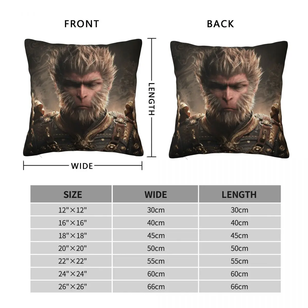 OnePiece Pillowcase Proof Pillow Cover For Bedroom guest room children's room recreational vehicle vacation home Hotel WuKong