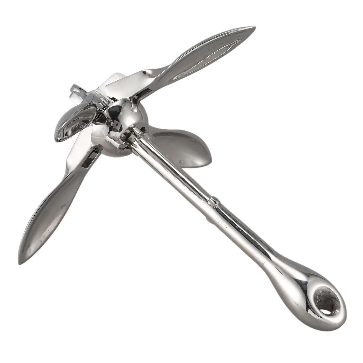 

Stainless Steel Folding Grapnel Boat Anchor for Marine Yacht Kayak 1.5 Kg 3.3Lb