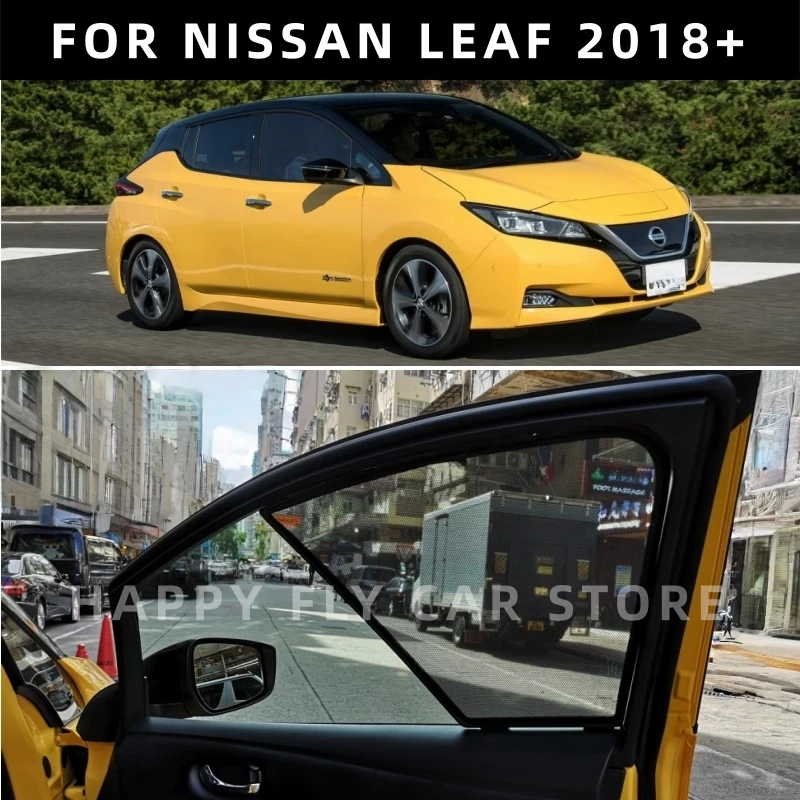 

Солнцезащитная сетка для окон автомобиля NISSAN LEAF 2018+, для передних и боковых дверей, сетчатая шторка