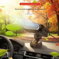 12/24V Electric Car Heater Portable 360 Rotating Demister Defroster Cooling Heating Fan 1200W Dryer Windshield Defogging