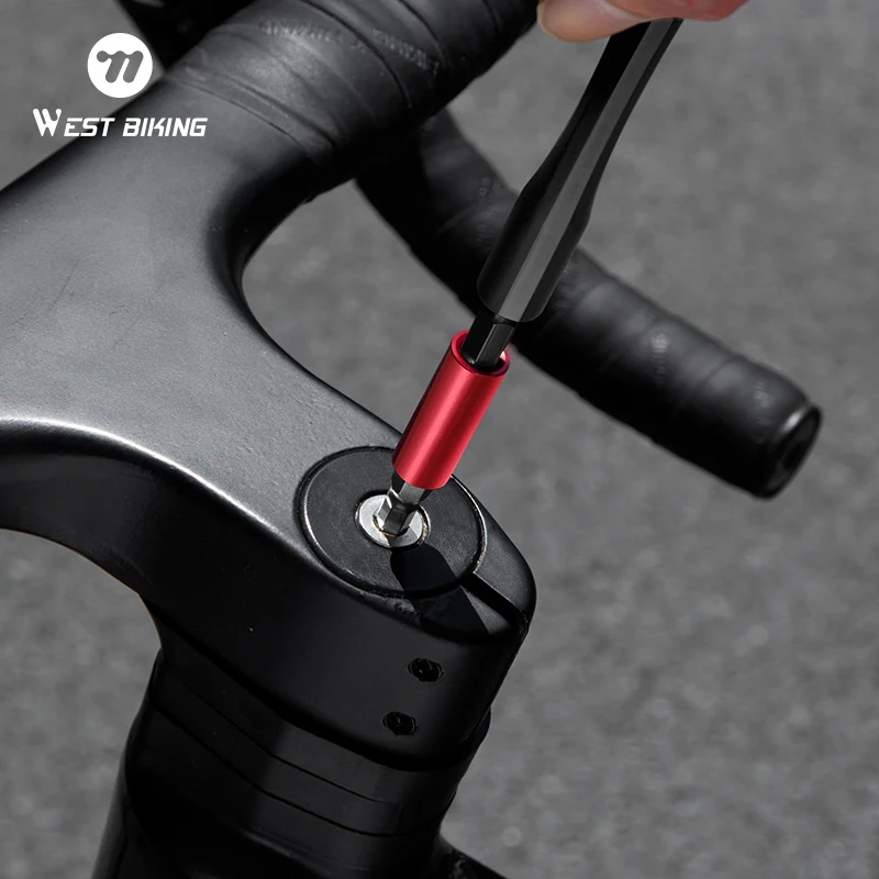 WEST BIKING 12-in-1 Multi-Function Tools Set Flip-open Aluminum Alloy Ratchet Wrench Kit Multiple Bits Bike Repiar Tools Kit