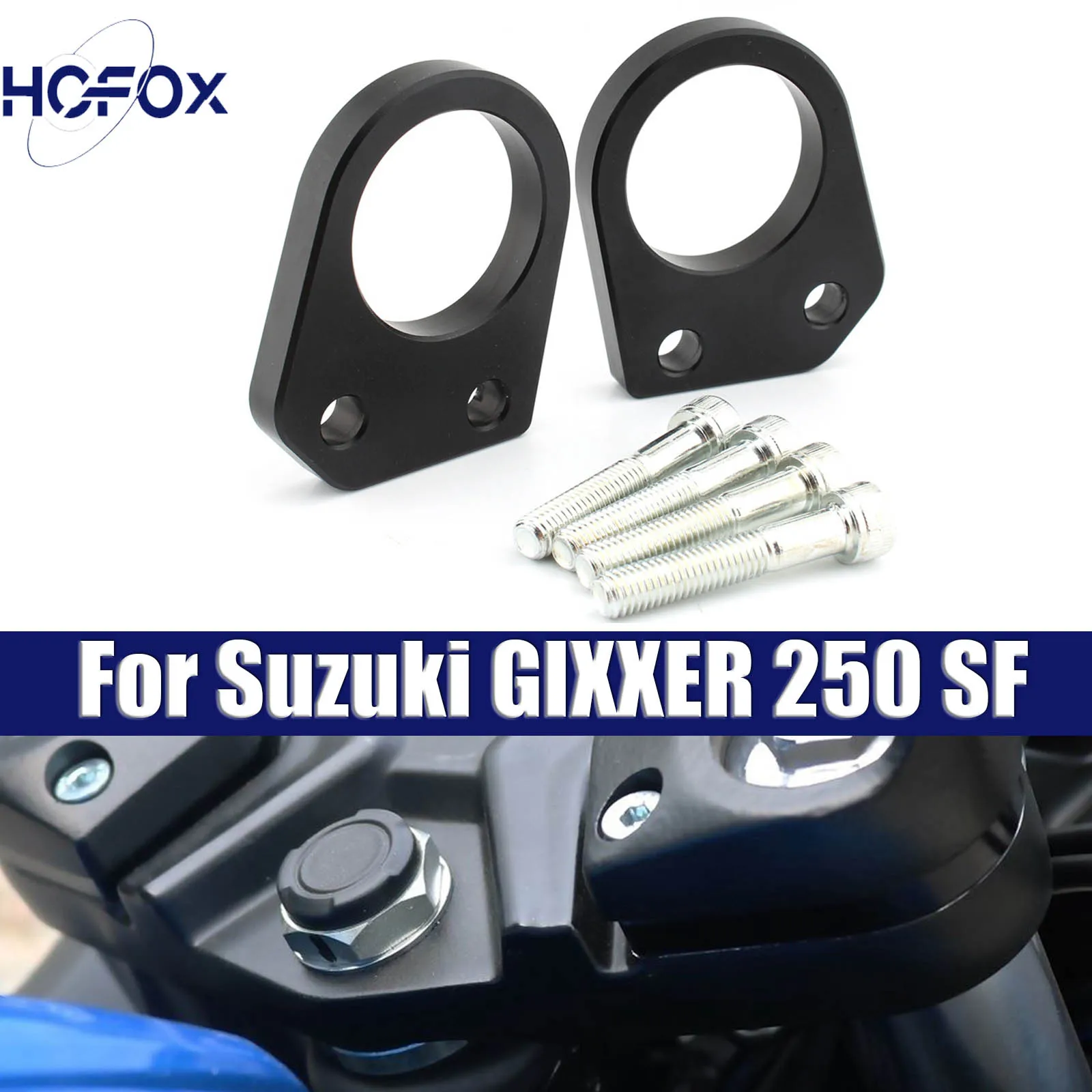 

For Suzuki GIXXER 250 SF Motorcycle Accessories Handlebar Risers Mount Clamp Kit Fit