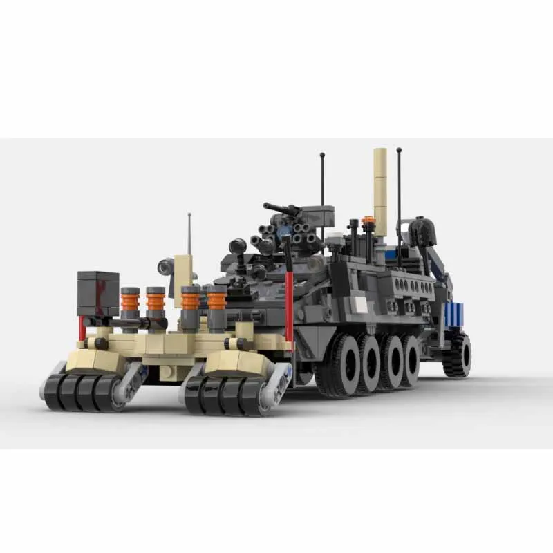 MOC-162080 New Engineering Support Vehicle Building Block Model 1043 Parts MOC Creative Boys Children's Christmas Toy Gift