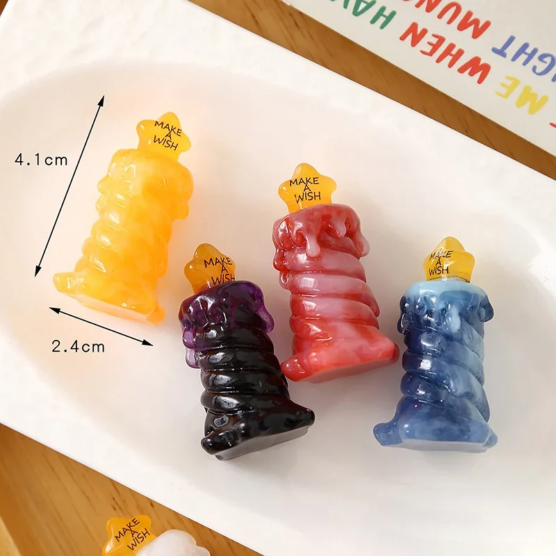 3 szt. Miniaturowe świeczki w kształcie gwiazdek do domku dla lalek, model do dekoracji świątecznych i akcesoriów do domu