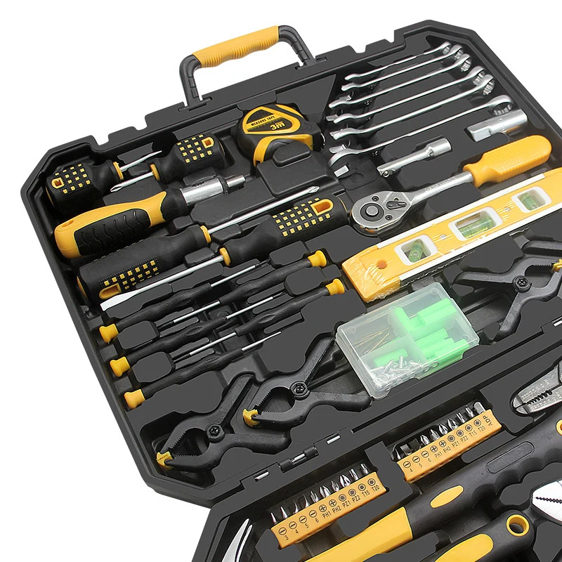 Home Hand Tool Set  Woodworking Combination Toolbox Auto Repair Kit Electric Tool Box Gift Toolkit