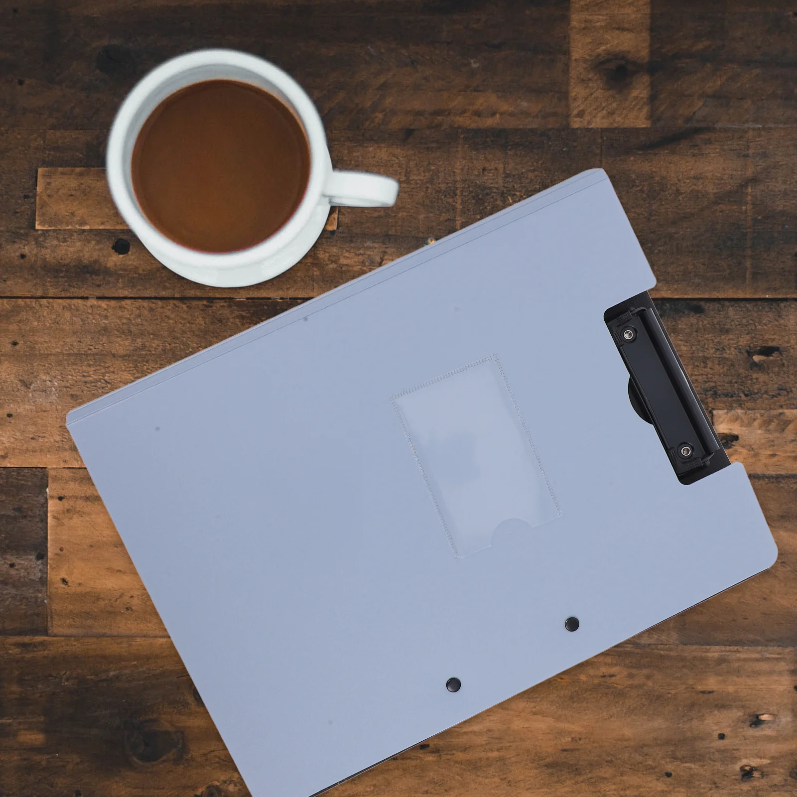 

1pcs A4 File Folder Board Dual Clip Waterproof Foldable Document Storage Clipboard Portable Office School Nursing Holder