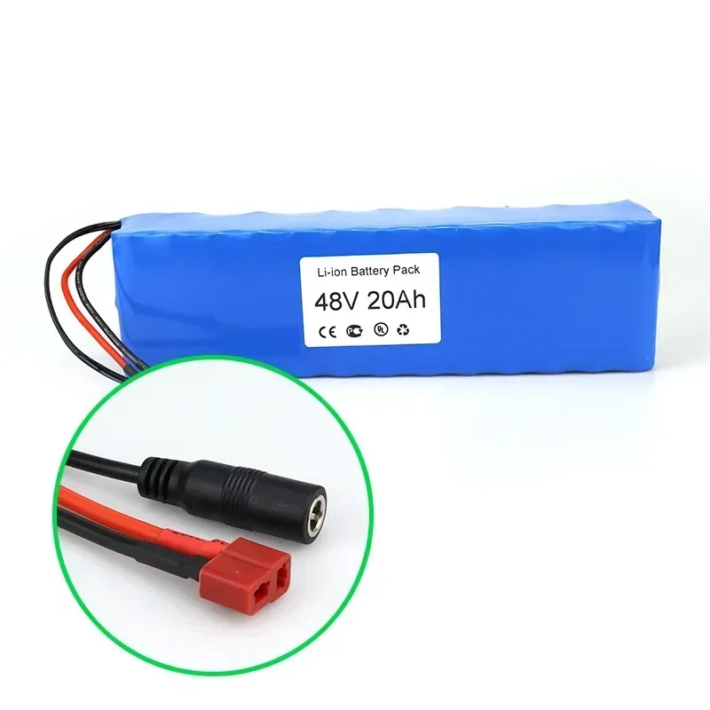 100% Original 20Ah 48V Pack 13S3P Battery Pack T-plug Connector and BMS 48V E-Bike Battery Li-ion Battery