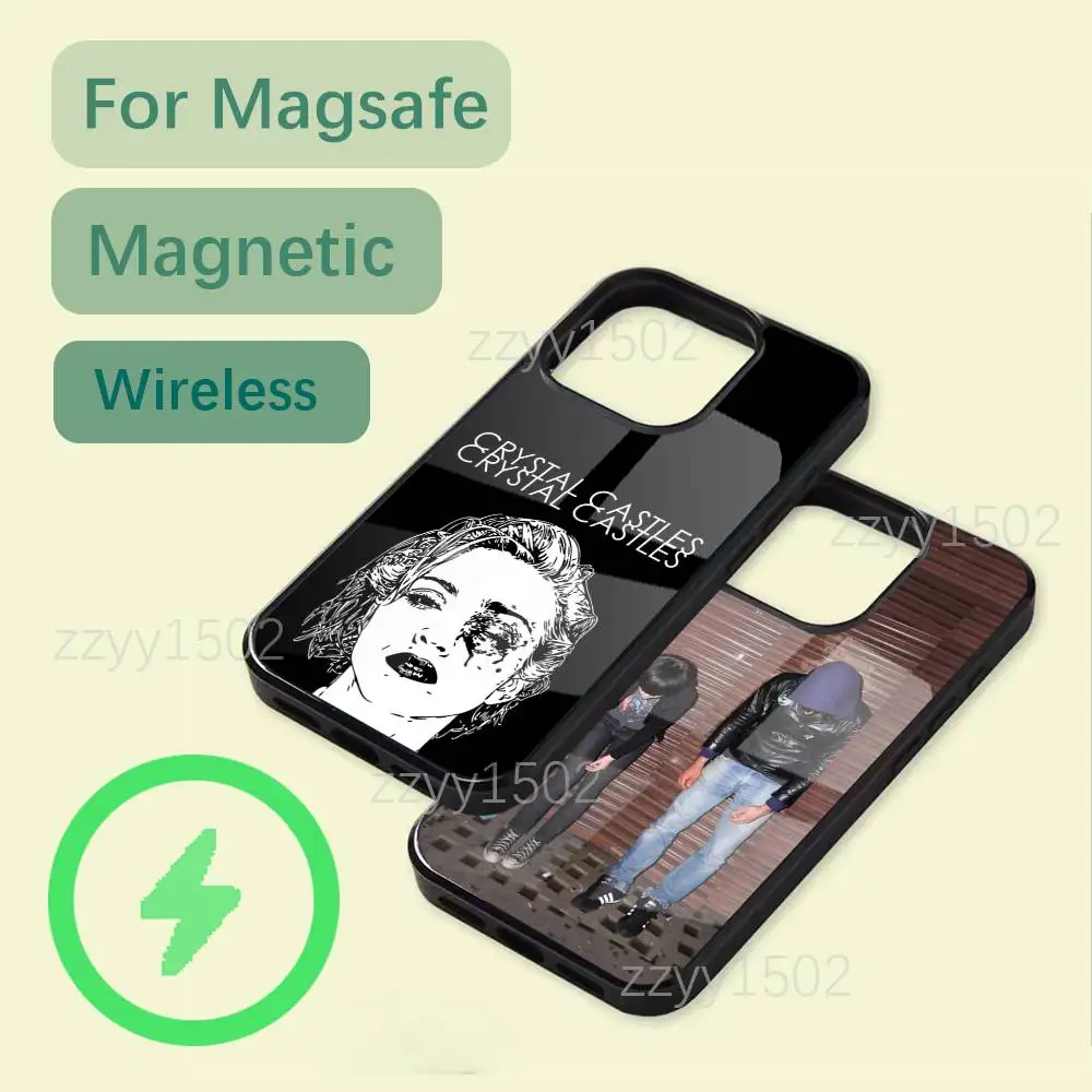 

Crystal Castles Band Alice Glass Phone Case For iPhone 17,16,15,14,13,12,11,Pro,Max,Plus,Mini,SE4,E Magsafe Wireless Charging