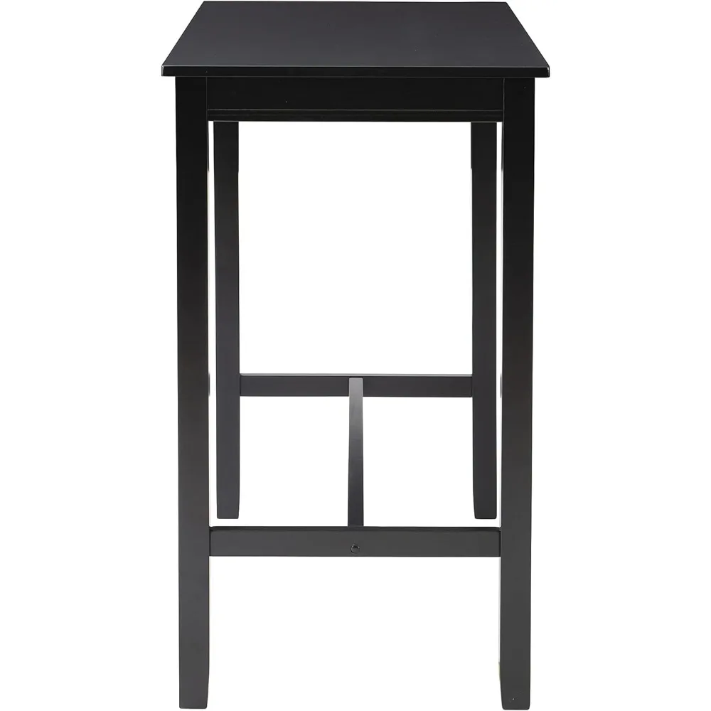 Linon Table de claridge de pub à hauteur de barre de 42 pouces, noir