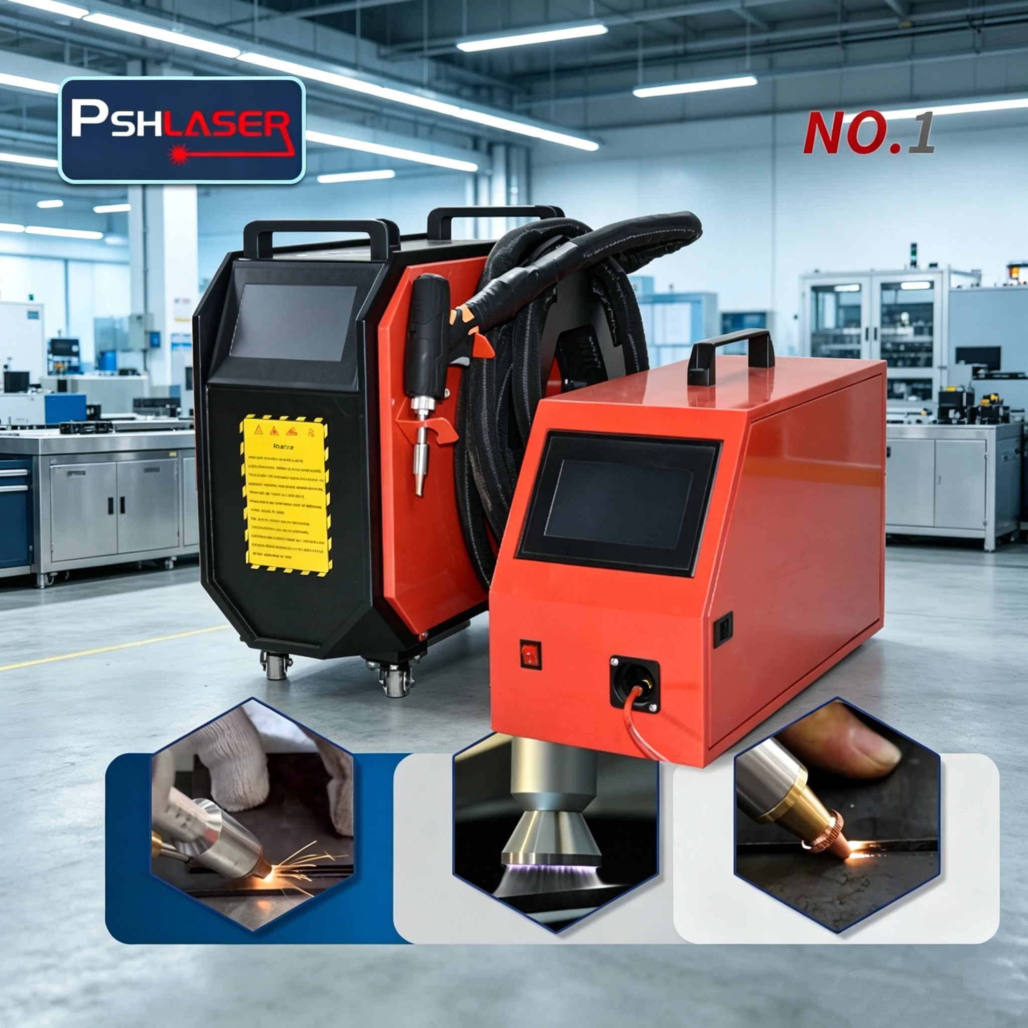All-in-one Air Cooling Handheld Laser Welding Equipment Easy Transport For Workshop Outdoor Construction