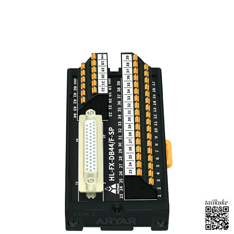 DB44 Pin/Hole for B2 B3 CN1 Terminal Block Wiring Module 44-core Relay Terminal Block Acquisition Card Line