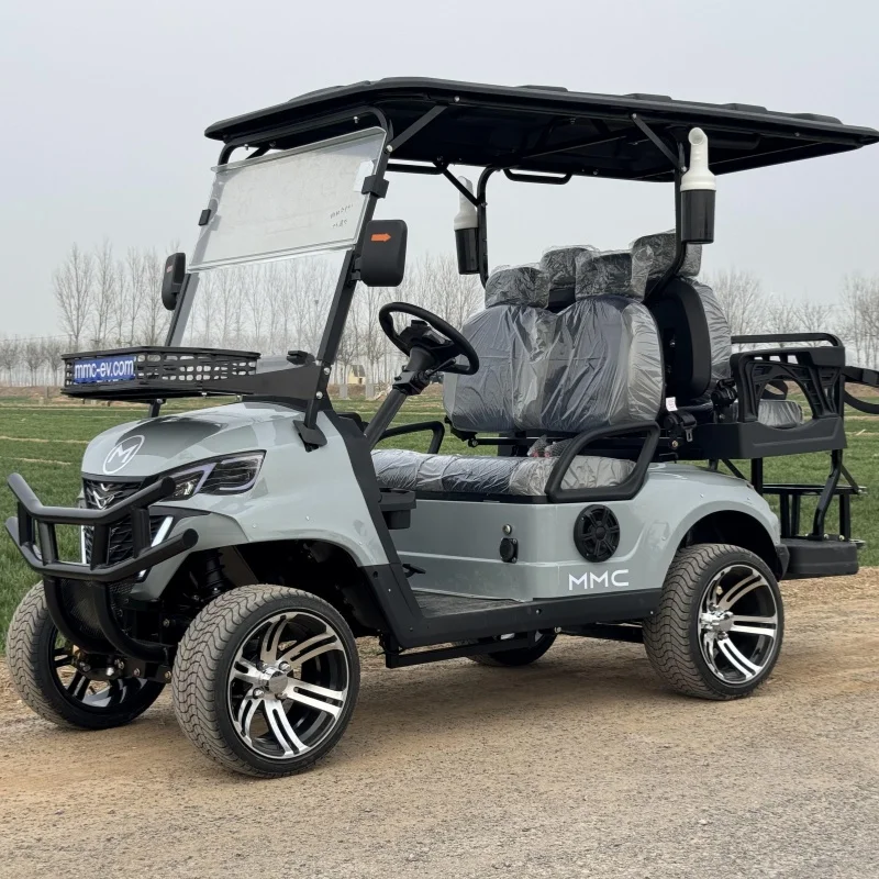 New Front Face Design 4 6 Seats 60/72V Lithium Battery Off-road Golf Carts Hunting Buggy Best 5000W Electric Push Car Golf Cart