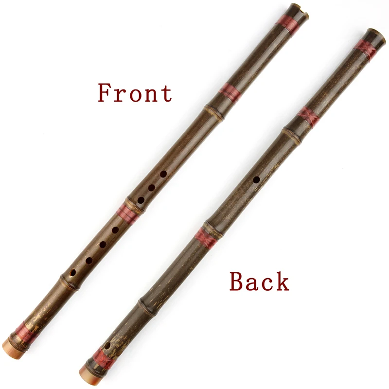 G Key Flute Chinese Red Line 8 Holes Hole Bamboo Flauta Traditional Woodwind Musical Instruments