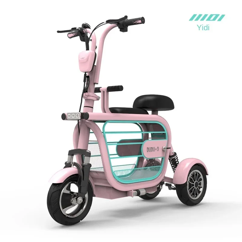 Imagem -03 - Yidi Bicicleta de Lítio Nova Scooter de Três Rodas para Carrinhos de Animais de Estimação Bicicleta Elétrica Scooter Dobrável Conveniente tt