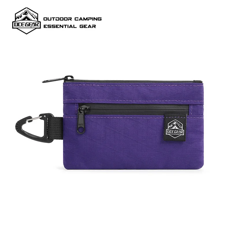 OCEGEAR ULTRA200X Mini Coin Purse Card Holder Keychain Wallet with Carabiner YKK Zipper Water-Resistant EDC Travel Pouch