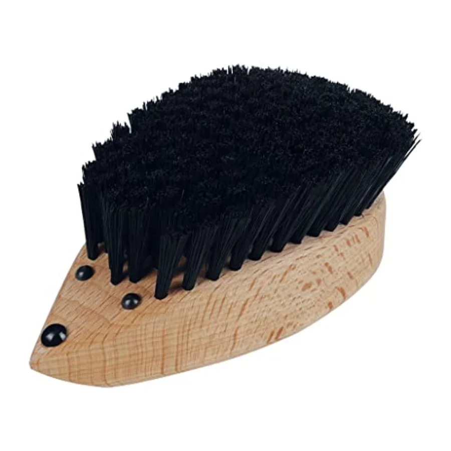 

Hedgehog Clothes Brush with Oiled Beechwood Handle and Pig Bristles Natural Lint Remover and Garment Care Brush Compact Size Ma