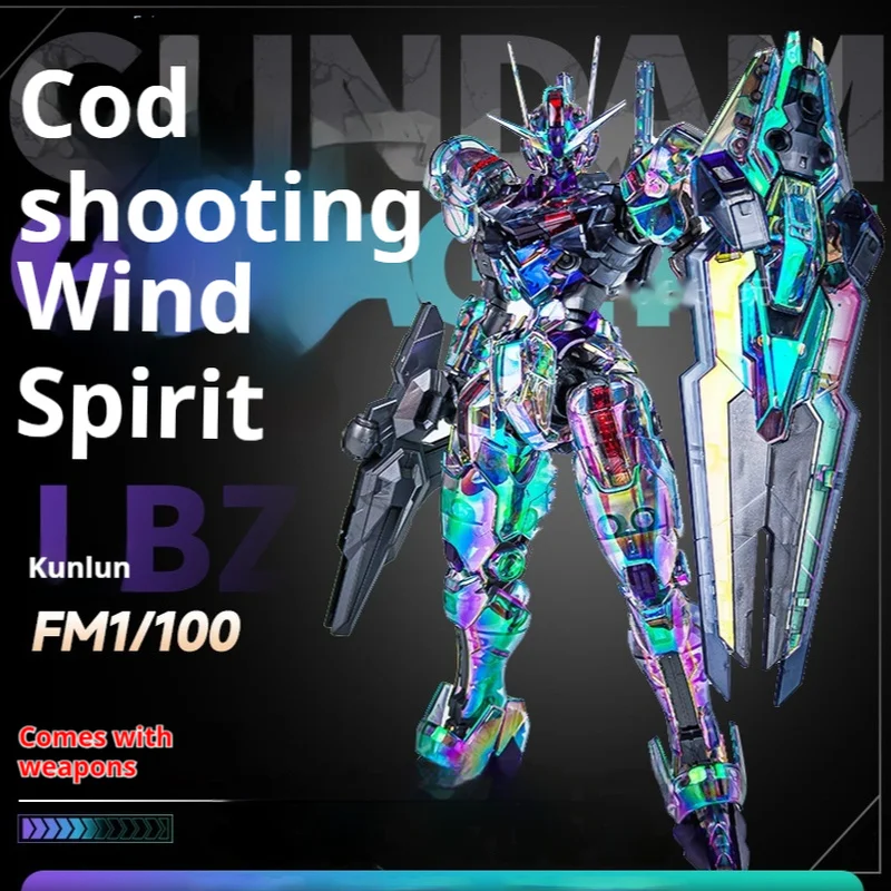 

Kl Kunlun Fm Laser Illusion Wind Spirit 1/100 Assembled Model Toy Handmade Witch From Mercury Action Figure Plastic Model Toy ﻿