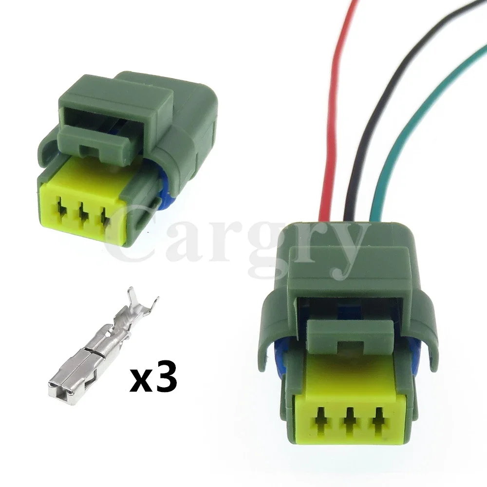 1 Set 3P 211PC032S5049 Auto Wassertemperatursensor-Steckverbinder AC-Baugruppe Wasserdichter Stecker Auto-Zubehör