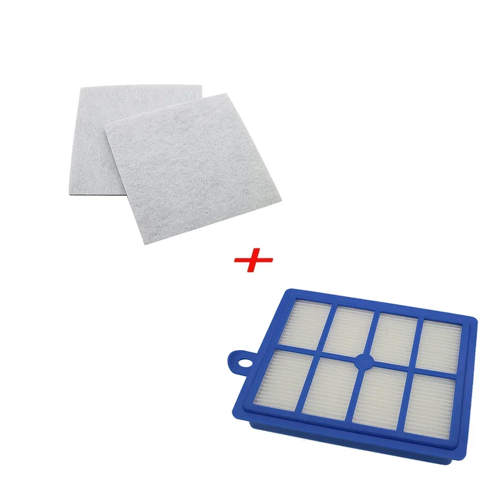 1PC Dust Hepa Filter H12 H13 + 2PCS Motor Cotton Filters for Philips Electrolux FC9172 FC9083 FC9258 FC9261 Vacuum Cleaner Parts